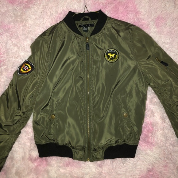 Army green bomber jacket - Picture 3 of 7